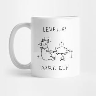 Level 81 Dark Elf - white ($ for SilverCord-VR) Mug